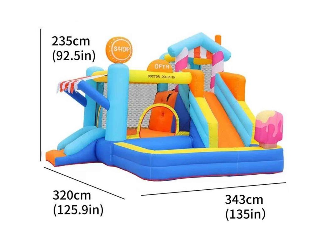 Blue Inflatable Bouncy Castle – Canopy Rental Expert