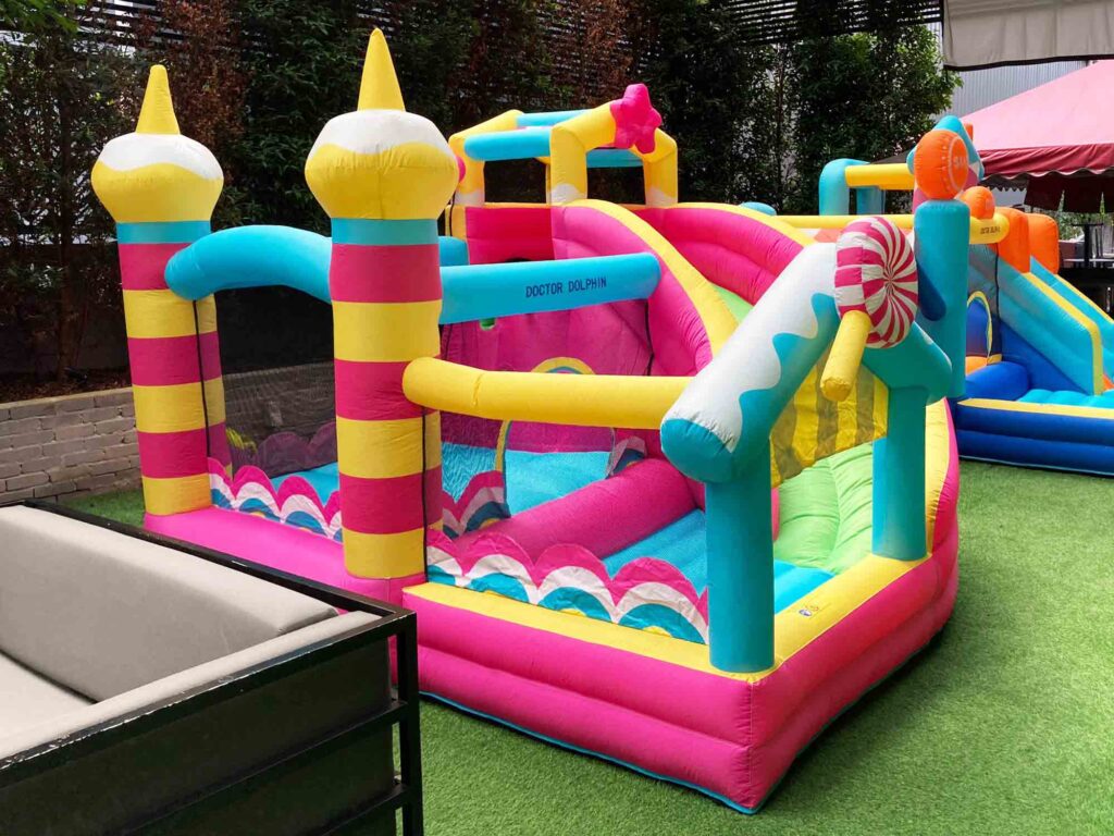 Pink Inflatable Bouncy Castle – Canopy Rental Expert 01