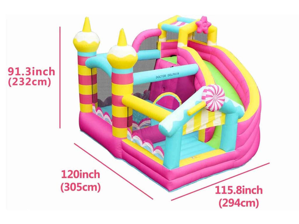 Pink Inflatable Bouncy Castle – Canopy Rental Expert
